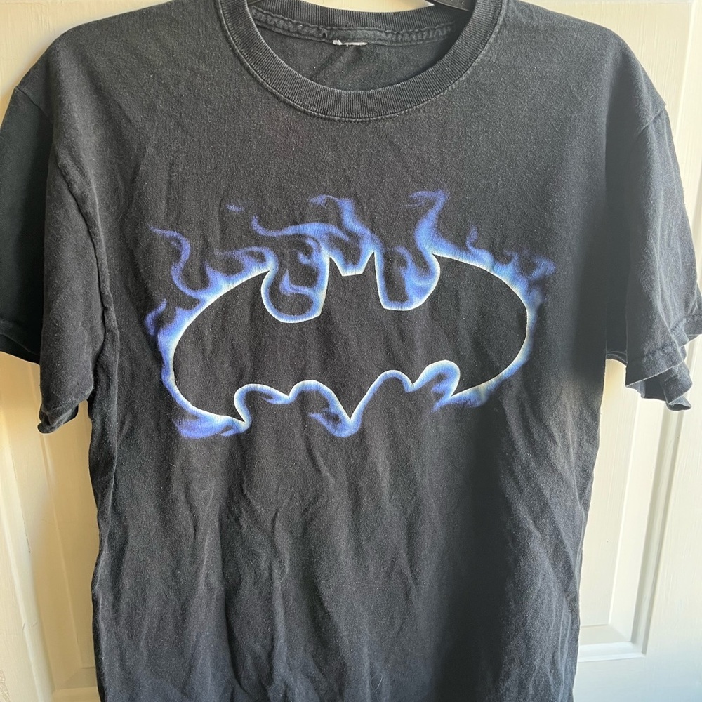 VTG  2002 Warner Bros Batman‎ Blue Freeze Graphic Tee Large